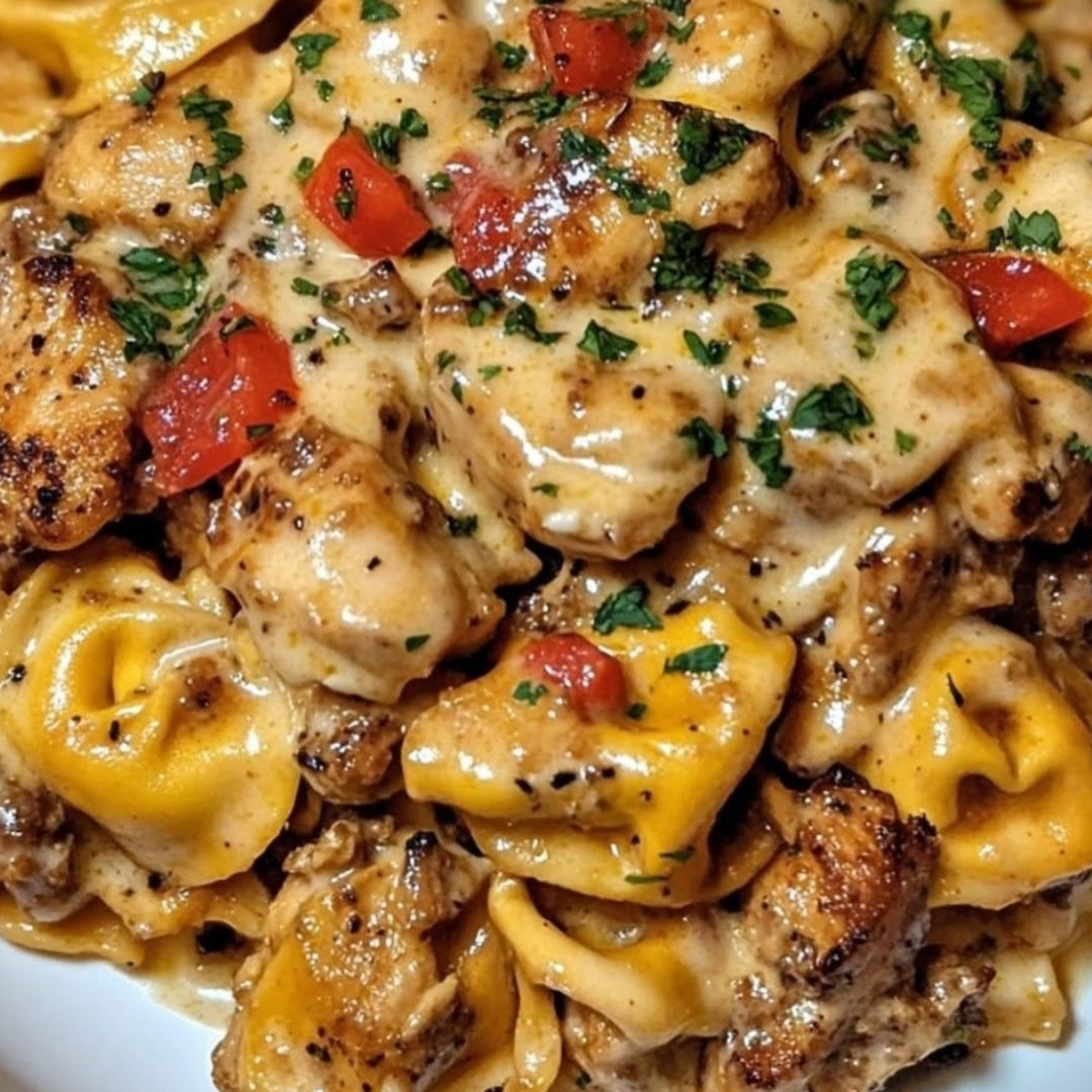 Italian Tuscan Chicken and Three Cheese Tortellini with Vegetable Medley Side (Contains Gluten, Contains Dairy, Not Spicy)