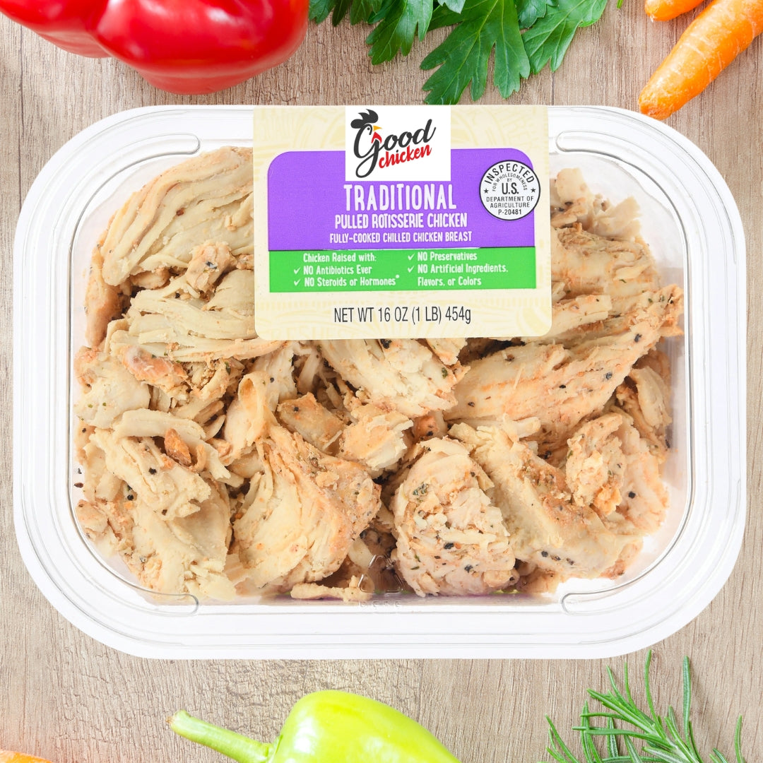 Lemon Pepper Organic Chopped Chicken Breast 1lb - 4 Servings (4oz x 4)